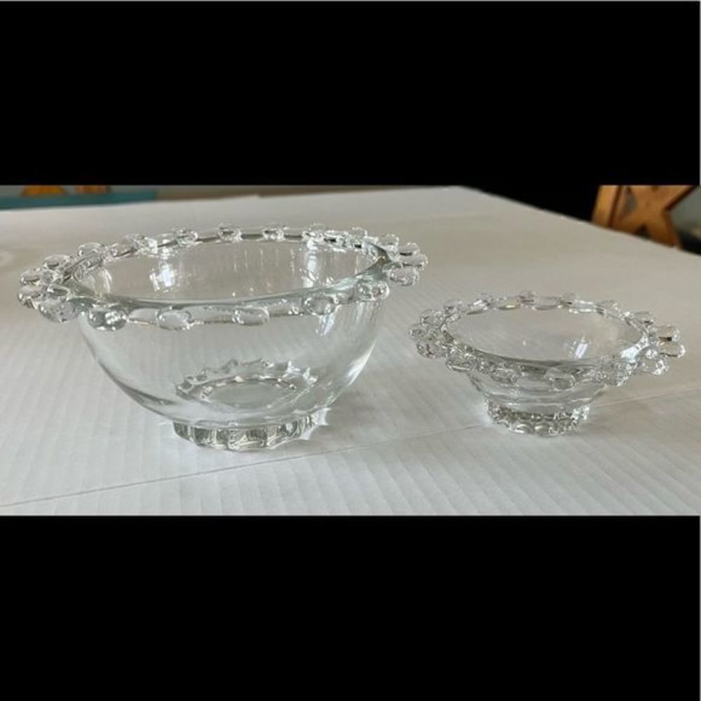LARIAT by Hersey blown loop glass bowls - Picture 2 of 6
